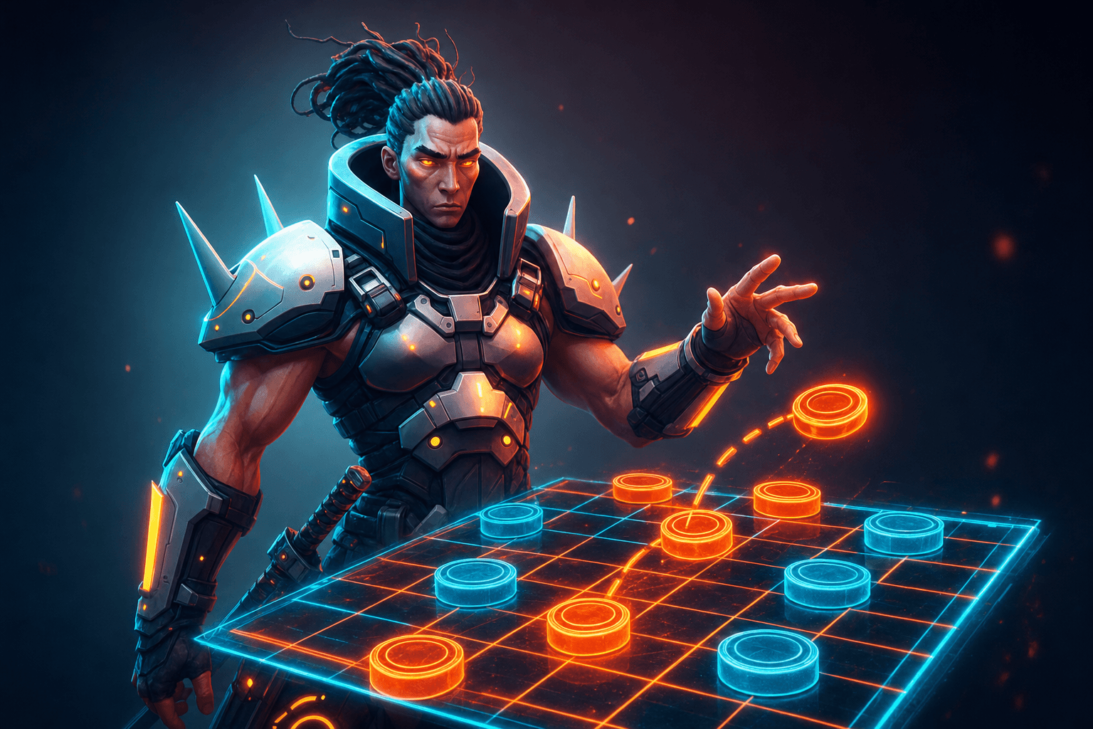 Neon Checkers